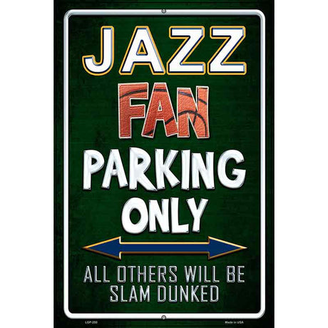 Jazz Metal Novelty Parking Sign 12" x 18" (LGP)