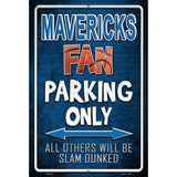 Mavericks Metal Novelty Parking Sign 12" x 18" (LGP)