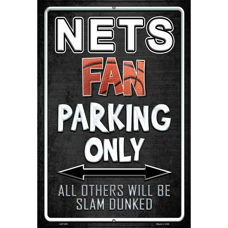 Nets Metal Novelty Parking Sign 12" x 18" (LGP)