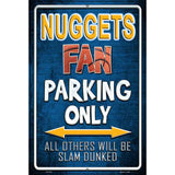 Nuggets Metal Novelty Parking Sign 12" x 18" (LGP)