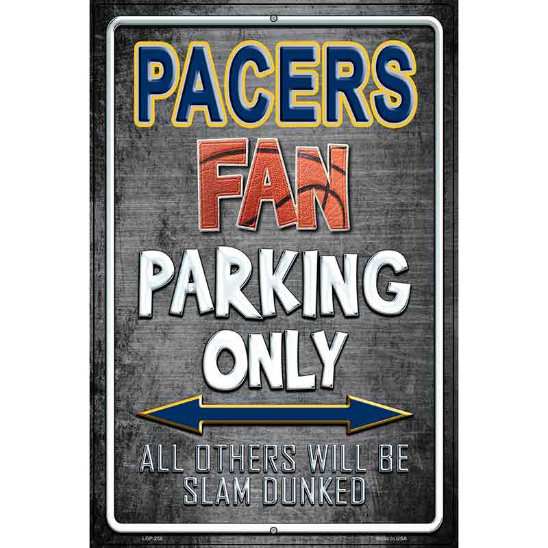 Pacers Metal Novelty Parking Sign 12" x 18" (LGP)