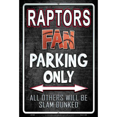 Raptors Metal Novelty Parking Sign 12" x 18" (LGP)