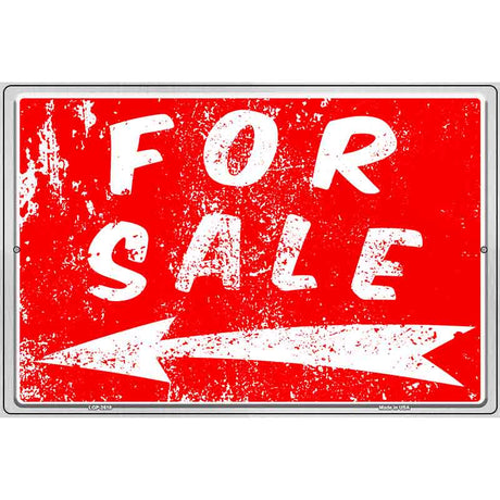 For Sale to the Left Novelty Metal Parking Sign 12" x 18" (LGP)