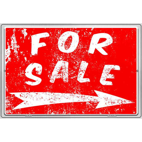 For Sale to the Right Novelty Metal Parking Sign 12" x 18" (LGP)