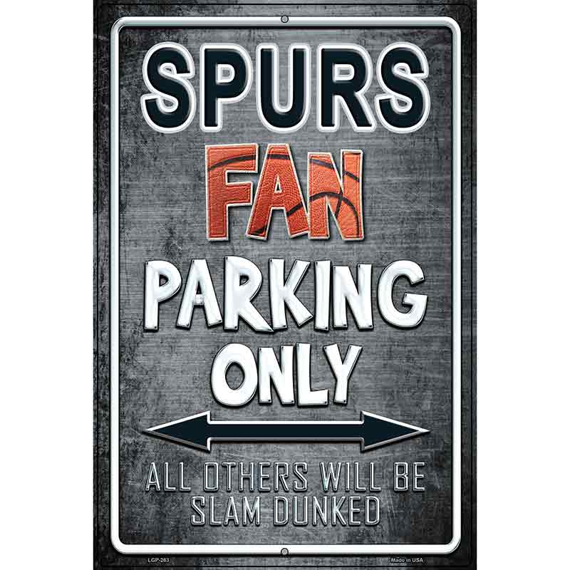 Spurs Metal Novelty Parking Sign 12" x 18" (LGP)