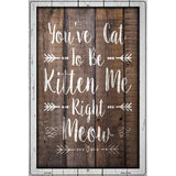 Cat To Be Kitten Me Novelty Metal Parking Sign 12" x 18" (LGP)