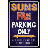 Suns Metal Novelty Parking Sign 12" x 18" (LGP)