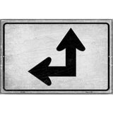 Left and Up Arrow Novelty Metal Parking Sign 12" x 18" (LGP)