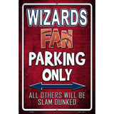 Wizards Metal Novelty Parking Sign 12" x 18" (LGP)