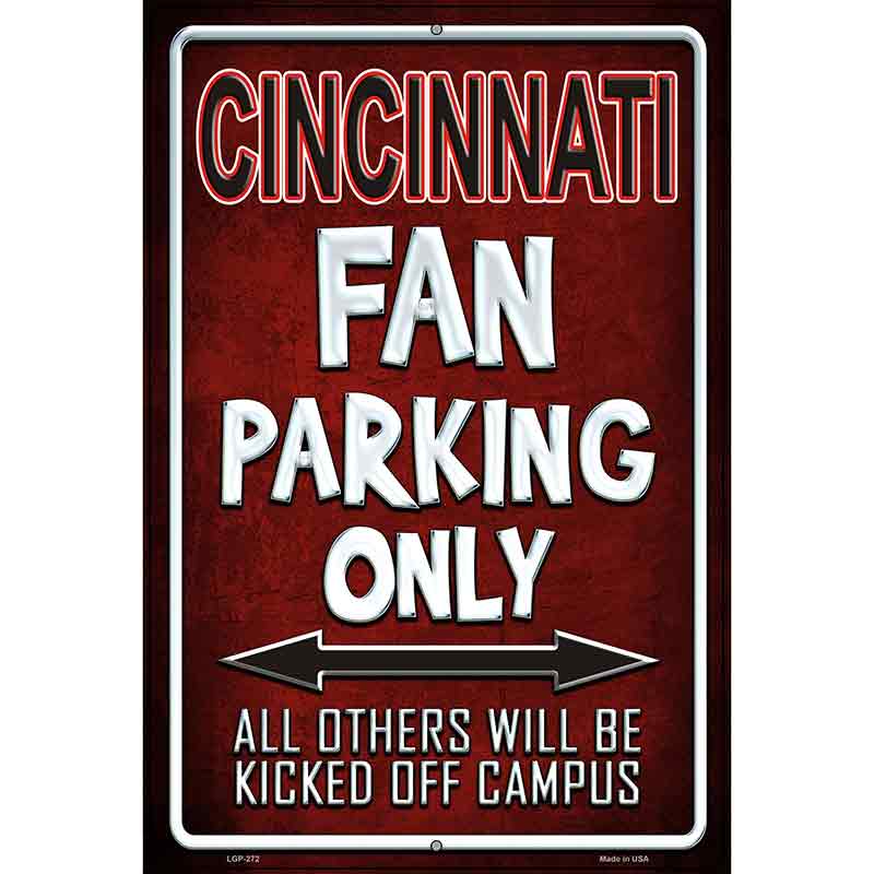 Cincinnati Metal Novelty Parking Sign 12" x 18" (LGP)