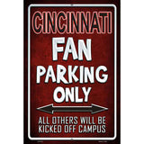 Cincinnati Metal Novelty Parking Sign 12" x 18" (LGP)