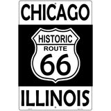 Chicago Illinois Historic Route 66 Novelty Metal Parking Sign 12" x 18" (LGP)