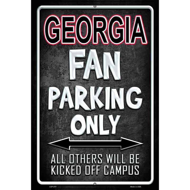 Georgia Metal Novelty Parking Sign 12" x 18" (LGP)