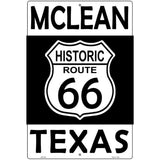 McLean Texas Historic Route 66 Novelty Metal Parking Sign 12" x 18" (LGP)