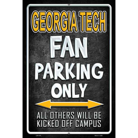 Georgia Tech Metal Novelty Parking Sign 12" x 18" (LGP)