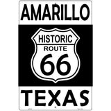 Amarillo Texas Historic Route 66 Novelty Metal Parking Sign 12" x 18" (LGP)