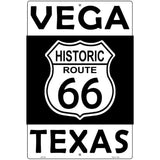 Vega Texas Historic Route 66 Novelty Metal Parking Sign 12" x 18" (LGP)