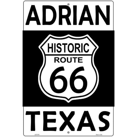 Adrian Texas Historic Route 66 Novelty Metal Parking Sign 12" x 18" (LGP)