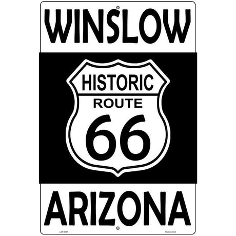 Winslow Arizona Historic Route 66 Novelty Metal Parking Sign 12" x 18" (LGP)