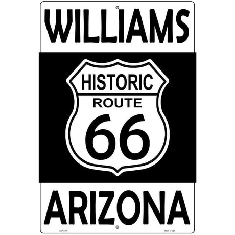 Williams Arizona Historic Route 66 Novelty Metal Parking Sign 12" x 18" (LGP)