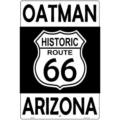 Oatman Arizona Historic Route 66 Novelty Metal Parking Sign 12" x 18" (LGP)