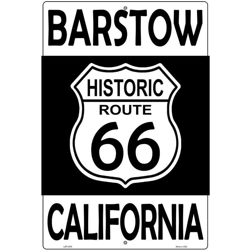 Barstow California Historic Route 66 Novelty Metal Parking Sign 12" x 18" (LGP)