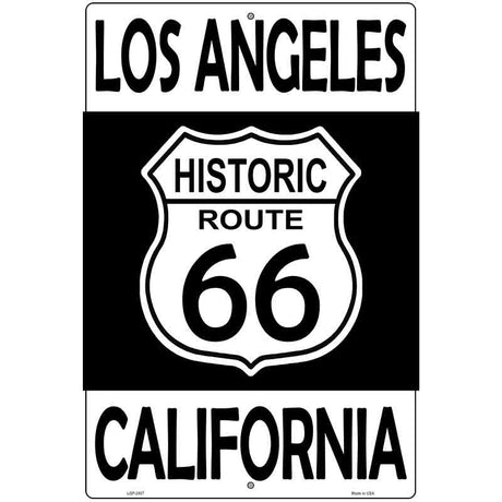 Los Angeles California Historic Route 66 Novelty Metal Parking Sign 12" x 18" (LGP)