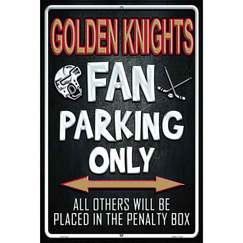 Golden Knights Fan Novelty Metal Parking Sign 12" x 18" (LGP)