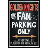 Golden Knights Fan Novelty Metal Parking Sign 12" x 18" (LGP)