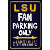 LSU Metal Novelty Parking Sign 12" x 18" (LGP)