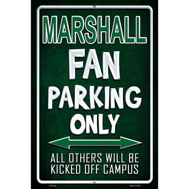 Marshall Metal Novelty Parking Sign 12" x 18" (LGP)