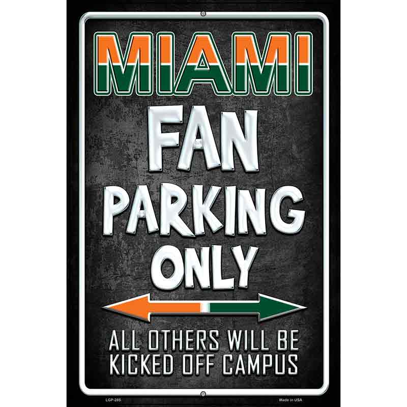 Miami Metal Novelty Parking Sign 12" x 18" (LGP)