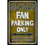 Michigan Metal Novelty Parking Sign 12" x 18" (LGP)