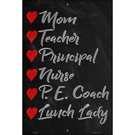 Love Education Novelty Metal Parking Sign 12" x 18" (LGP)