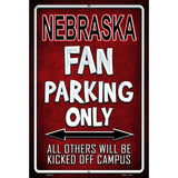 Nebraska Metal Novelty Parking Sign 12" x 18" (LGP)