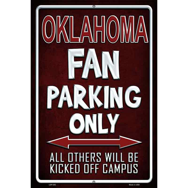 Oklahoma Metal Novelty Parking Sign 12" x 18" (LGP)