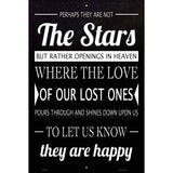 Stars They Are Happy Novelty Metal Parking Sign 12" x 18" (LGP)