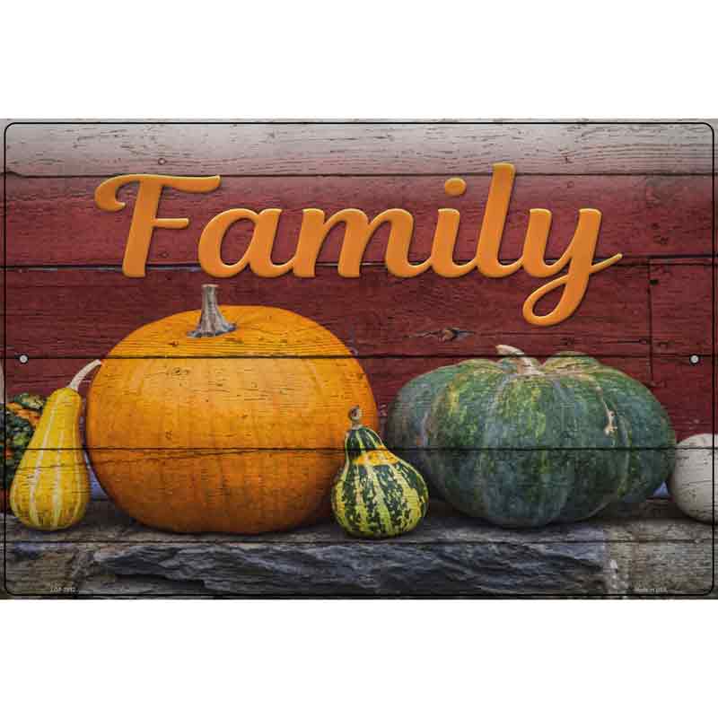 Family Novelty Metal Parking Sign 12" x 18" (LGP)