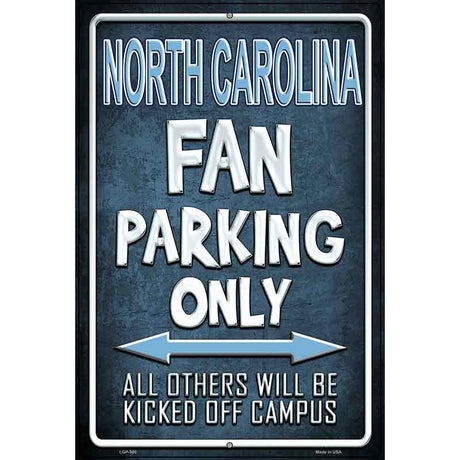 North Carolina Metal Novelty Parking Sign 12" x 18" (LGP)