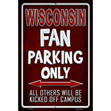 Wisconsin Metal Novelty Parking Sign 12" x 18" (LGP)