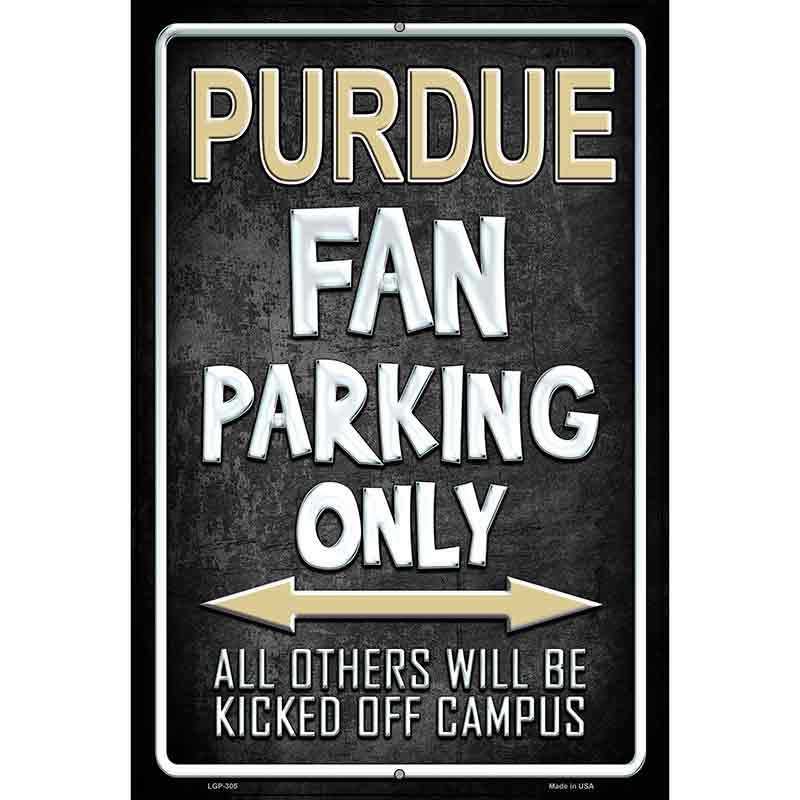 Purdue Metal Novelty Parking Sign 12" x 18" (LGP)