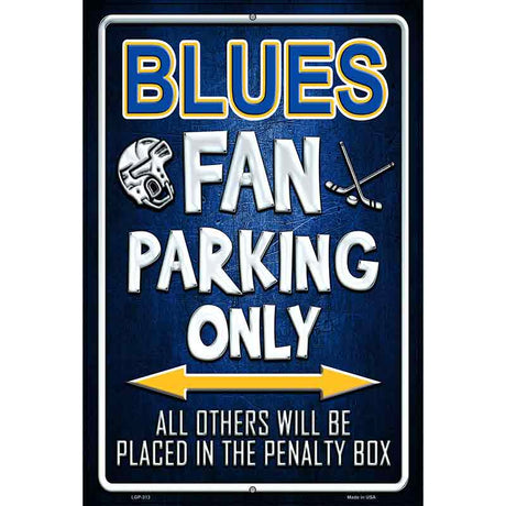 Blues Metal Novelty Parking Sign 12" x 18" (LGP)