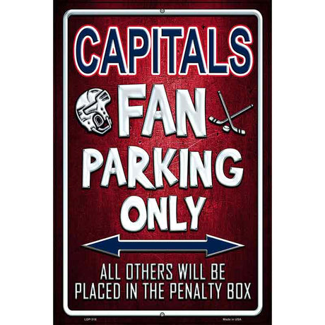 Capitals Metal Novelty Parking Sign 12" x 18" (LGP)