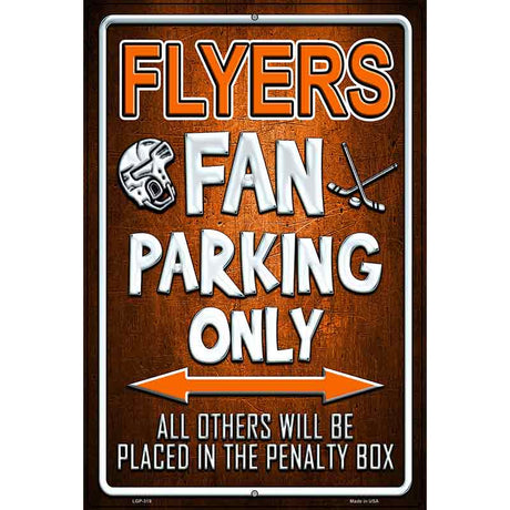 Flyers Metal Novelty Parking Sign 12" x 18" (LGP)