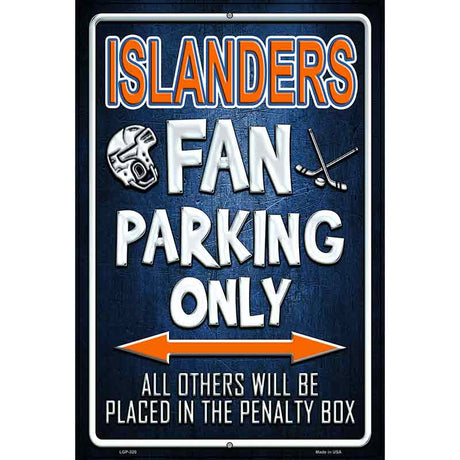 Islanders Metal Novelty Parking Sign 12" x 18" (LGP)