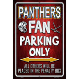 Panthers Metal Novelty Parking Sign P-325 12" x 18" (LGP)