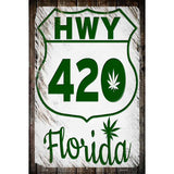 HWY 420 Florida Novelty Metal Parking Sign 12" x 18" (LGP)