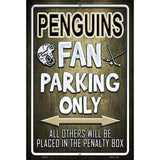 Penguins Metal Novelty Parking Sign 12" x 18" (LGP)