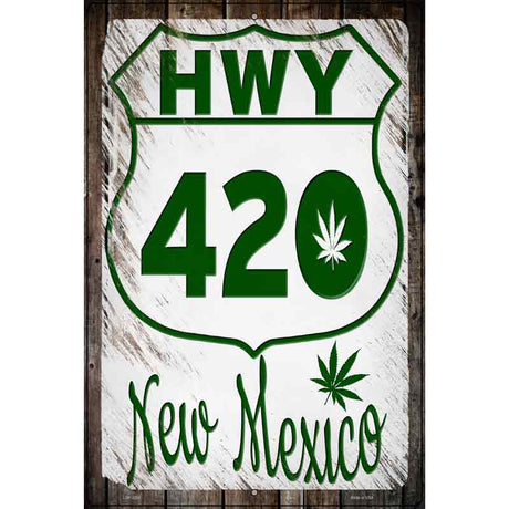 HWY 420 New Mexico Novelty Metal Parking Sign 12" x 18" (LGP)