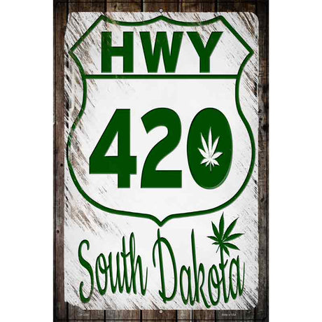 HWY 420 South Dakota Novelty Metal Parking Sign 12" x 18" (LGP)